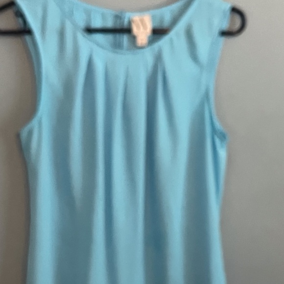 SELLING WORTHINGTON WOMEN BLOUSE SIZE MEDIUM COLOR BLUE SLEEVELESS PRE-OWNED … - Picture 5 of 11